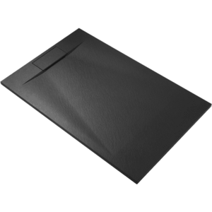 CERANO Sprchová vanička obdélníková Enzo SMC/minerální kompozit strukturovaná černá matná 150x90x3 CER-666094 obraz