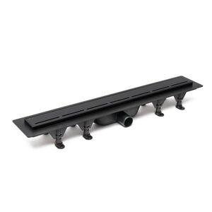 Sprchový žlab SAT 70 cm plast černý mat ZLAB70BL ZLAB70BL obraz
