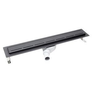 Sprchový žlab SAT 65 cm nerez černý ZLAB70NRZBL ZLAB70NRZBL obraz