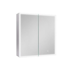Zrcadlová skříňka s osvětlením SAT 65x70 cm kov hliník SATZGALED6570AL SATZGALED6570AL obraz