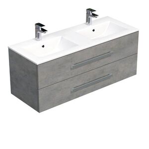 Koupelnová skříňka s umyvadlem SAT Cube Way 120x53x46 cm beton mat CUBE461202BEMOD CUBE461202BEMOD obraz
