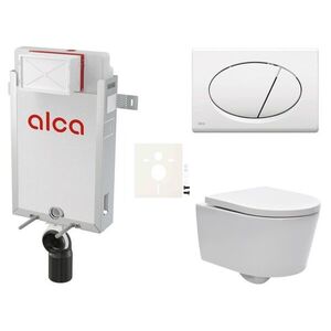 Cenově zvýhodněný závěsný WC set Alca k zazdění + WC SAT Brevis SIKOAW1 SIKOAW1 obraz