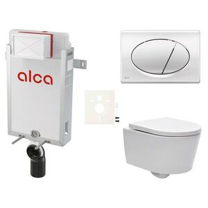 Cenově zvýhodněný závěsný WC set Alca k zazdění + WC SAT Brevis SIKOAW2 SIKOAW2 obraz