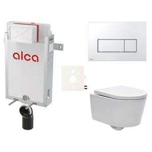 Cenově zvýhodněný závěsný WC set Alca k zazdění + WC SAT Brevis SIKOAW8 SIKOAW8 obraz