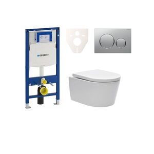 Cenově zvýhodněný závěsný WC set Geberit do lehkých stěn / předstěnová montáž + WC SAT Brevis SIKOGES3W42 SIKOGES3W42 obraz