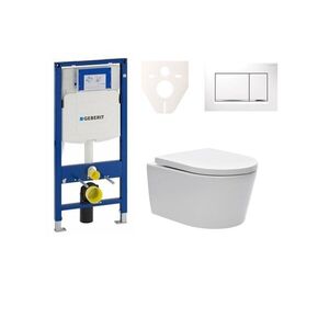 Cenově zvýhodněný závěsný WC set Geberit do lehkých stěn / předstěnová montáž + WC SAT Brevis SIKOGES3W5 SIKOGES3W5 obraz