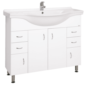 Koupelnová skříňka s umyvadlem Keramia Pro 102x55 cm bílá PRO100DV PRO100DV obraz
