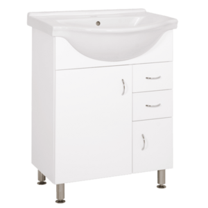 Koupelnová skříňka s umyvadlem Keramia Pro 60x50 cm bílá PRO60DV PRO60DV obraz
