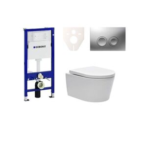 Cenově zvýhodněný závěsný WC set Geberit do lehkých stěn / předstěnová montáž + WC SAT Brevis SIKOGES6W3 SIKOGES6W3 obraz
