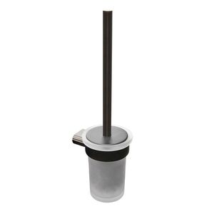 Wc štětka SAT Simply R PVD PVD gun metal/mléčné sklo SATDSIMR37GM SATDSIMR37GM obraz