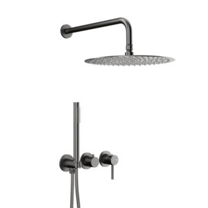 KFA Sada sprchy Moza, podomítková s baterií 3-otvorovou, 2 funkční, PVD gunmetal šedá 5039-511-61 obraz