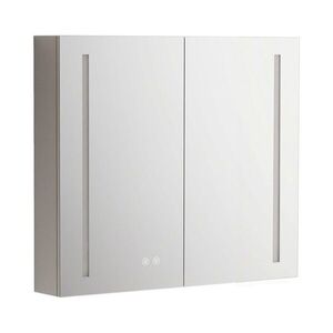 Mereo Koupelnová galerka 80 cm, zrcadlová skříňka, stříbrná CN191 obraz