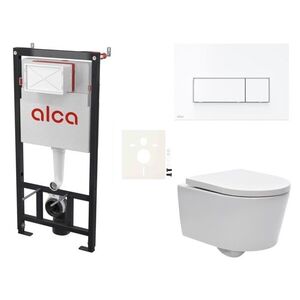 Cenově zvýhodněný závěsný WC set Alca do lehkých stěn / předstěnová montáž + WC SAT Brevis SIKOASW7 SIKOASW7 obraz