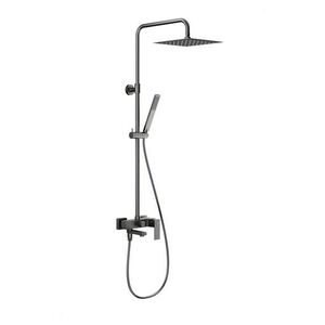 KFA Sprchový sloup Logon s baterií sprchovou a vanovým výtokem, PVD gunmetal šedá 5136-925-61 obraz