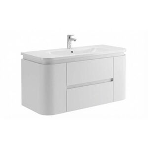 Koupelnová skříňka s umyvadlem Naturel Shelley 119x50x45 cm bílá mat SHELLEY120W SHELLEY120W obraz