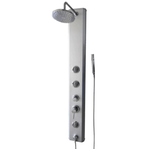 Sprchový panel Multi na stěnu i do rohu s pákovou baterií chrom BASICSHOWER BASICSHOWER obraz
