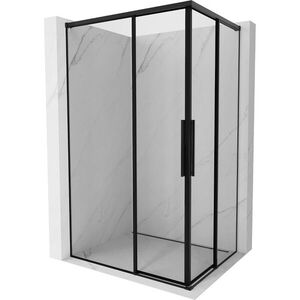 MEXEN/S Rox Duo sprchový kout posuvný 90 x 85, černá okraj, černá 8C2D-090-085-70-70 obraz