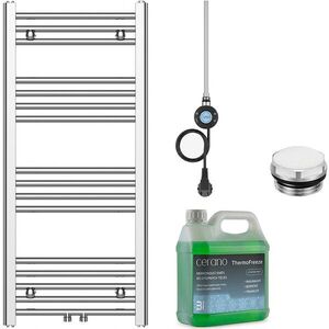 CERANO Koupelnový elektrický radiátorový set Benito WIFI 300W chrom 1000x450 mm CER-268861 obraz