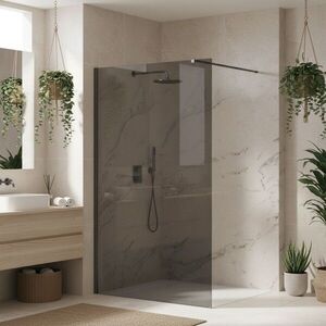REA/S Sprchová zástěna Flexi Grey / Titan 80 KPL-K99486 obraz