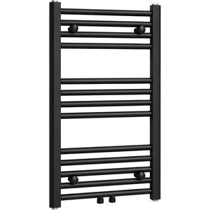 CERANO Koupelnový radiátor Benito středové připojení 50mm/boční 265 W černá matná 700x450 mm CER-401729 obraz