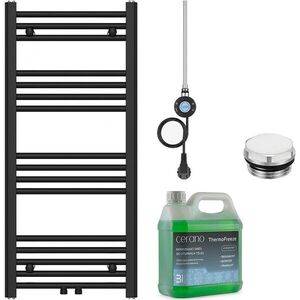 CERANO Koupelnový elektrický radiátorový set Benito WIFI 300W černá matná 1000x450 mm CER-698767 obraz