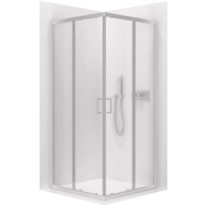 CERANO Sprchový kout Fabrizio L/P 5 mm chrom, transparentní sklo 90x90x195 posuvný CER-477976 obraz