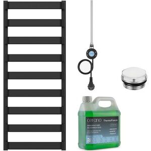 CERANO Koupelnový elektrický radiátorový set Adriano WIFI 600W černá matná 1200x500 mm CER-594574 obraz