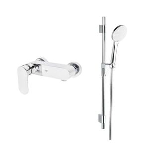 Sprchová baterie SAT Fusion se sprchovým setem 150 mm chrom SATBSFU268CPSET SATBSFU268CPSET obraz