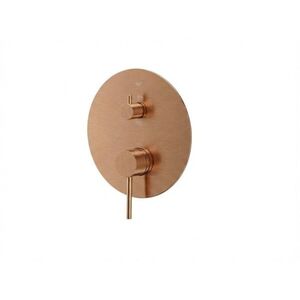 Sprchová a vanová baterie SAT Aurum bez podomítkového tělesa broušený rose gold SATBAUR215VBRG SATBAUR215VBRG obraz