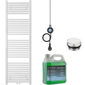 CERANO Koupelnový elektrický radiátorový set Lincoln WIFI 600W bílá lesklá 1600x500 mm CER-651015 obraz