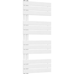 CERANO Koupelnový radiátor Theo asymetrické připojení 50mm 575 W bílá lesklá 1200x500 mm CER-062725 obraz