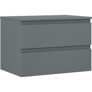 MEXEN/S Orio koupelnová skříňka pod umyvadlo 70 cm s deskou, 2 zásuvky, grafit mat 91A10-07047-2-BFFC66 obraz