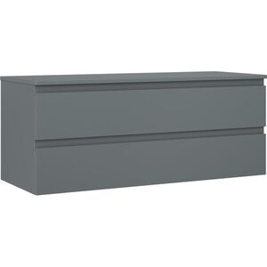 MEXEN/S Orio koupelnová skříňka pod umyvadlo 120 cm s deskou, 2 zásuvky, grafit mat 91A10-12047-2-BFFC66 obraz