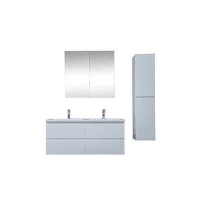 Koupelnová skříňka s umyvadlem SAT B-Way 119x50x45 cm bílá lesk KSETBWAY20 KSETBWAY20 obraz