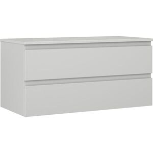 MEXEN/S Orio koupelnová skříňka pod umyvadlo 100 cm s deskou, 2 zásuvky, šedá mat 91A10-10047-2-BFFC62 obraz