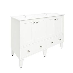 Koupelnová skříňka s dvojumyvadlem Naturel Provence 120x46 cm bílá PROVENCE120BT PROVENCE120BT obraz