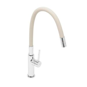 Dřezová baterie SAT se silikonovým ramínkem béžová/chrom SATBSD290BE SATBSD290BE obraz