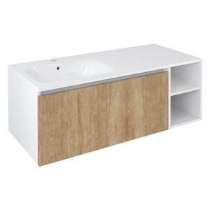 SAPHO LOREA skříňka 120x46x51, 5cm (90+30Pcm), levá, dub alabama/bílá mat LE090-2231-L-05 obraz