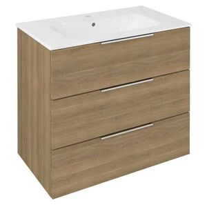 SAPHO CIRASA umyvadlová skříňka 79, 8x75x46cm, 3x zásuvka, dub cuneo CR831-2525 obraz