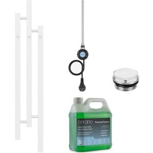 CERANO Koupelnový elektrický radiátorový set Fabiano WIFI 300W bílá lesklá 1200x220 mm CER-095535 obraz