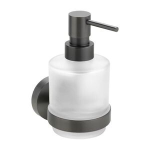 SAPHO X-ROUND GUN METAL dávkovač mýdla 200ml, mléčné sklo, gun metal XR103GM obraz