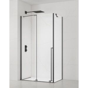 Sprchový kout obdélník 120x80 cm SAT Xmotion PVD Gun metal SATBWIXM120S80GM SATBWIXM120S80GM obraz