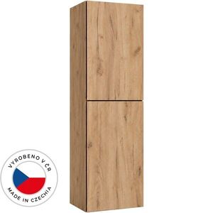 CERANO Koupelnová vysoká skříňka Adele TIP-ON otevírání dub zlatý Craft 30x120x33 CER-751471 obraz