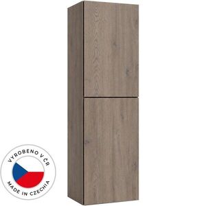 CERANO Koupelnová vysoká skříňka Adele TIP-ON otevírání dub Cannolo Cremona 30x120x33 CER-295076 obraz