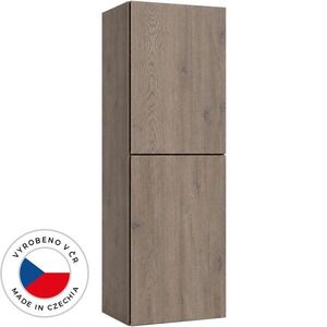CERANO Koupelnová vysoká skříňka Adele TIP-ON otevírání dub Cannolo Cremona 45x120x33 CER-298067 obraz