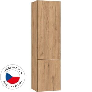 CERANO Koupelnová vysoká skříňka Adele TIP-ON otevírání dub zlatý Craft 45x180x33 CER-843917 obraz