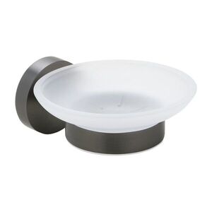 SAPHO X-ROUND GUN METAL mýdlenka, mléčné sklo, gun metal XR803GM obraz