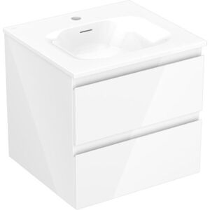 MEXEN/S Orio koupelnová skříňka 50 cm s umyvadlem Vela, 2 zásuvky, bílá lesk 91A10-05047-2-BFF00-W23M00 obraz