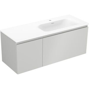 MEXEN/S Orio koupelnová skříňka 120 cm s umyvadlem Vela pravá, 1S, 1D, šedá mat/bílá mat 91A13-12047-3-BBFF62-W23P01 obraz