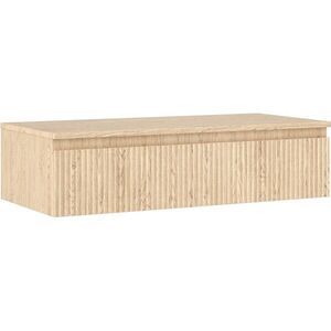 MEXEN/S Rivel koupelnová skříňka pod umyvadlo 100 cm s deskou, 1 šuplík, reliéf , dub 91A20-10023-1-BFC81 obraz